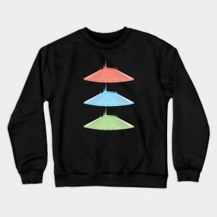 Tri-Color Space Mountain Crewneck Sweatshirt